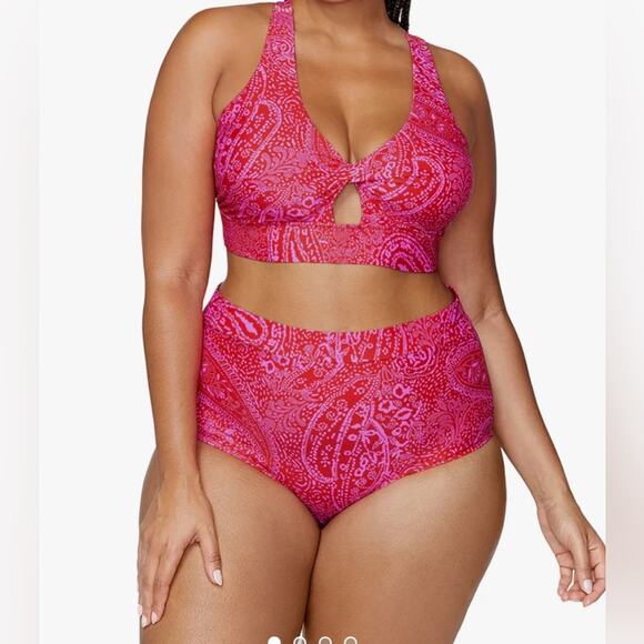 Raisins Curve Women's Las Virgenes Island Plus Size Bikini top and bottom - Picture 1 of 10